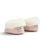 PRANCER Soft Sole Slippers Pink & White (back view) - Shop Online | shooshoos.co.za