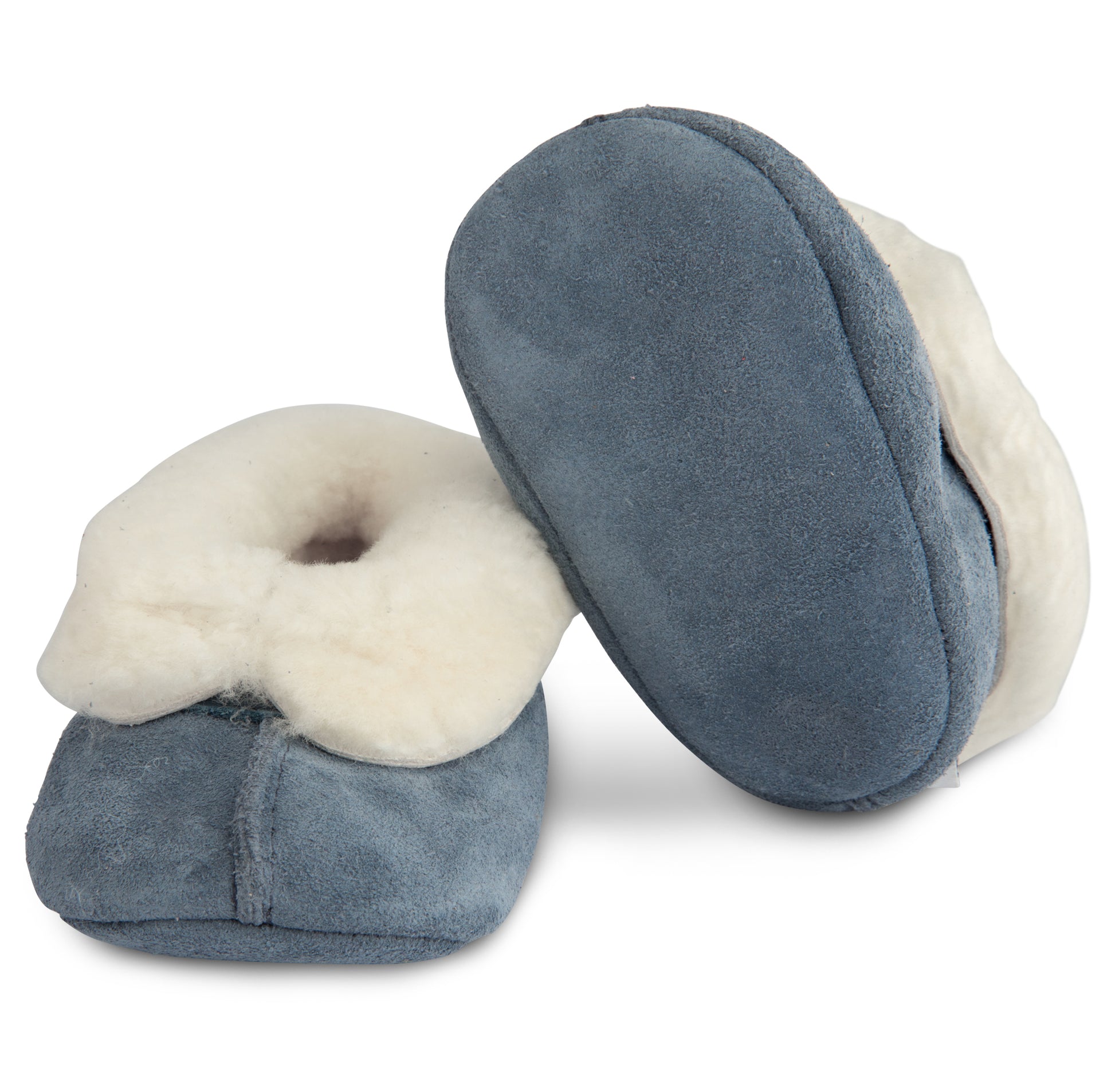 ALASKA Soft Sole Slippers Blue (bottom view)- Shop Online | shooshoos.co.za
