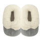 SIBERIA Soft Sole Slippers Grey (top view) - Shop Online | shooshoos.co.za